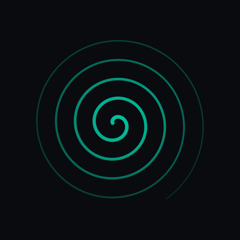 SNSYS spiral mark, dark